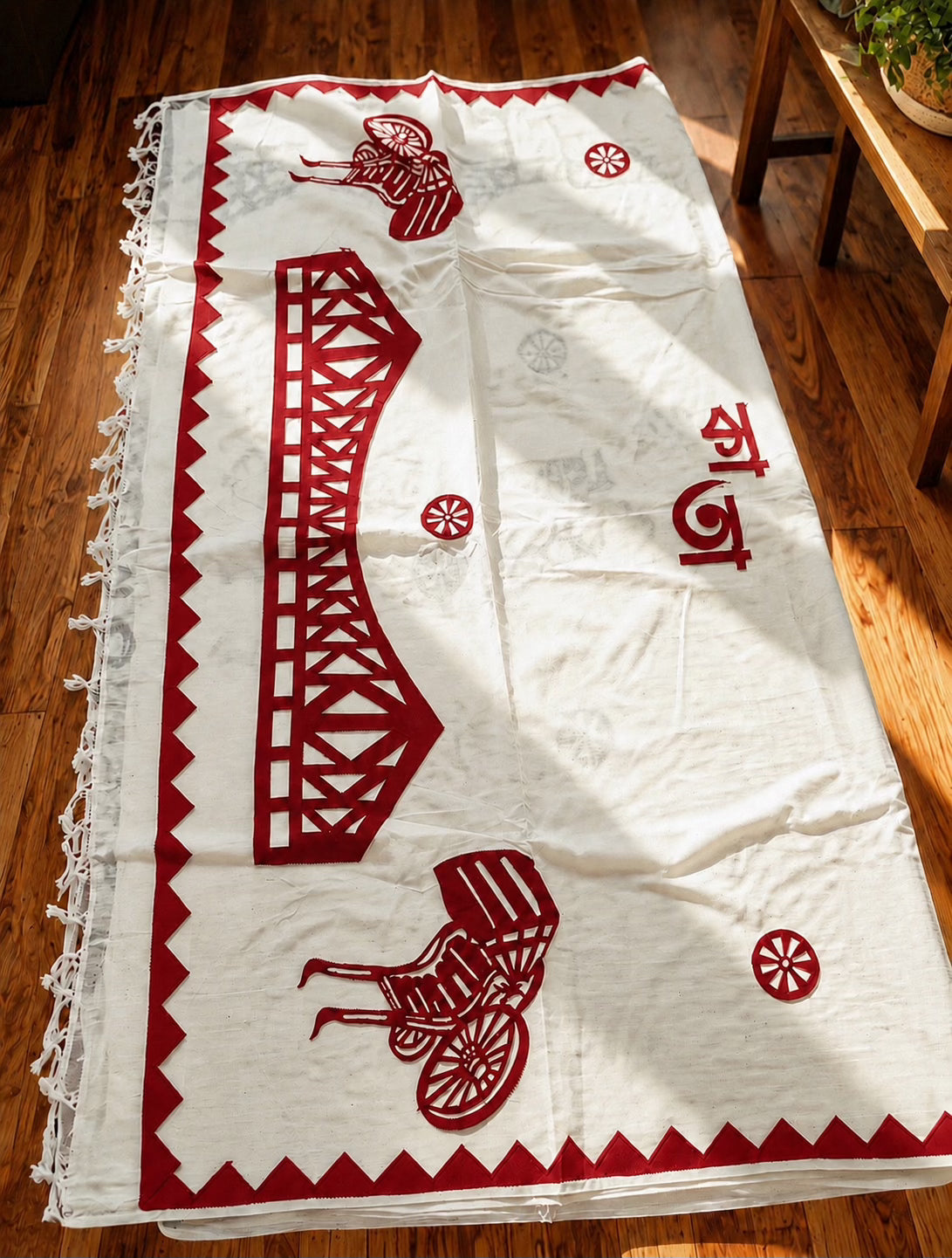 Abar Kolkata - Premium Dhonekhalo (Red&White)