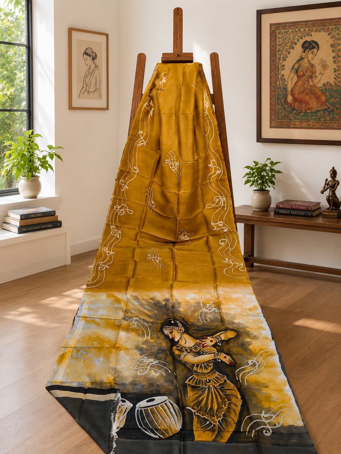 Raagini - Hand painted Certified Silk Saree
