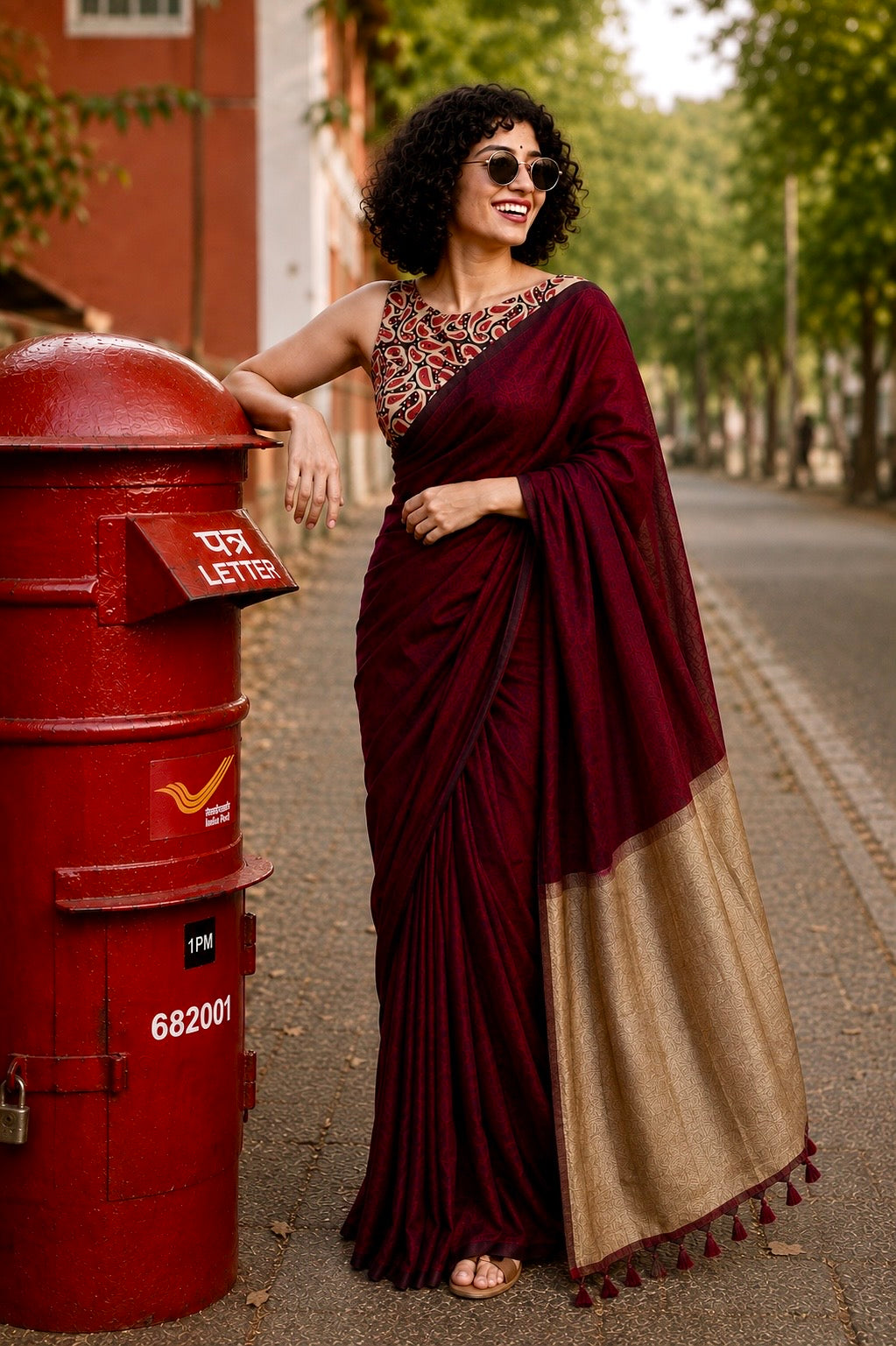 Raanga Mejaaj - Premium Khadi Saree