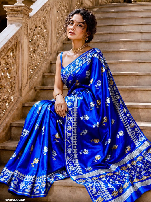 Neelanjana - Premium Katan Silk Saree