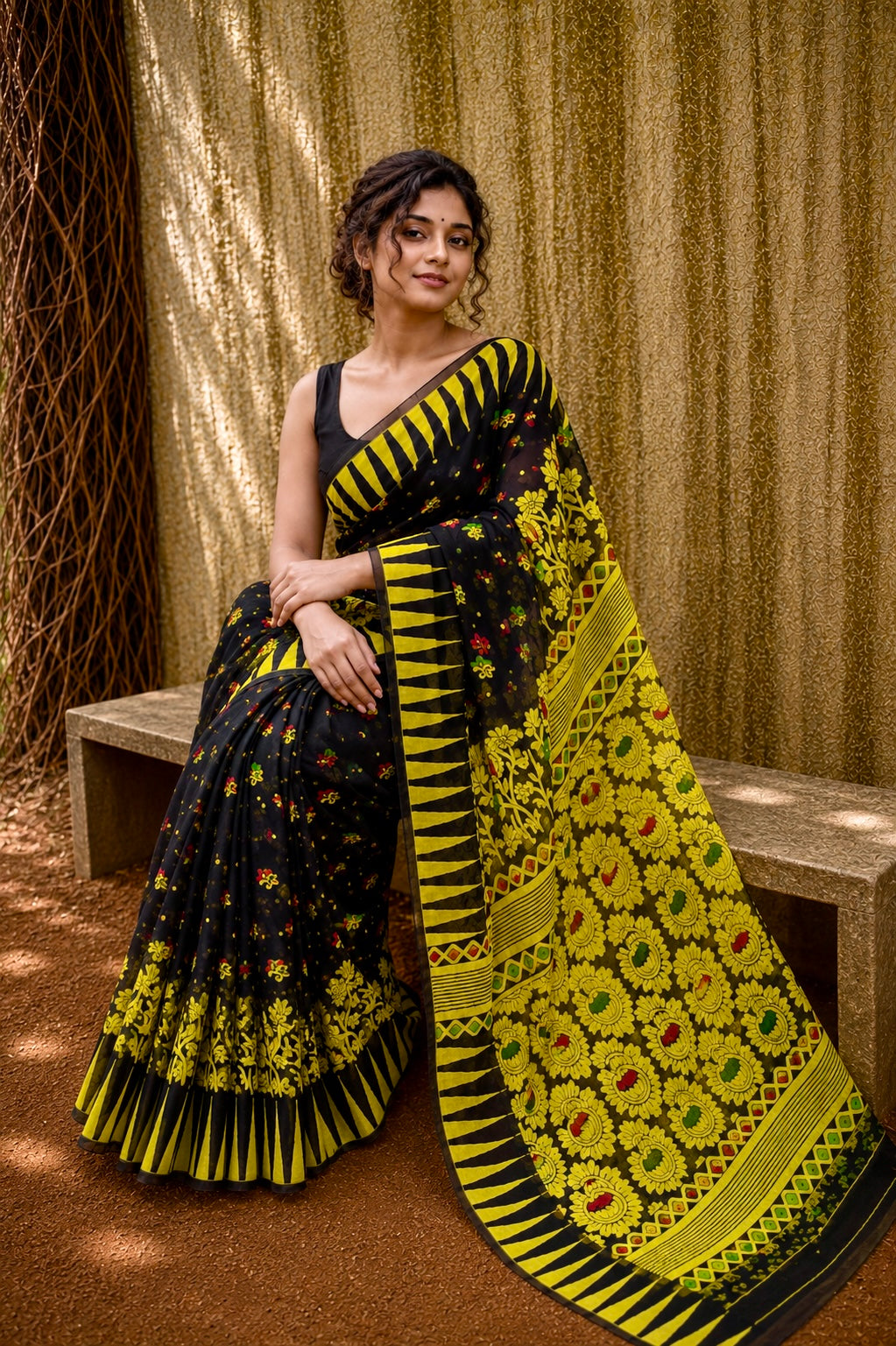 Kajal Soleil - Premium Soft Cotton Jamdani