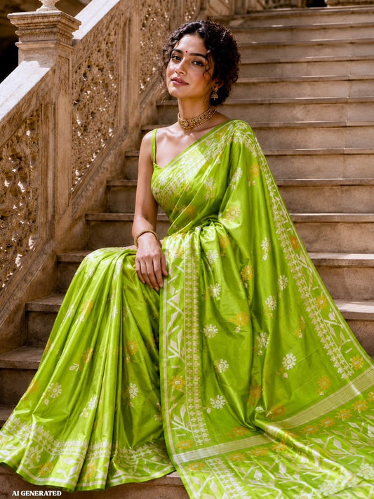 Manjari - Premium Katan Silk Saree