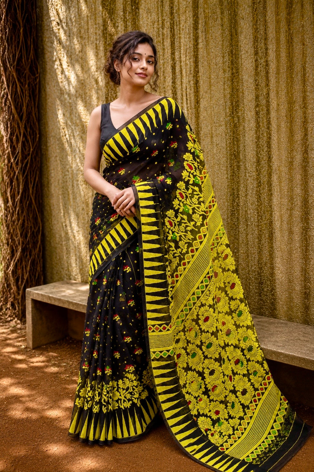 Kajal Soleil - Premium Soft Cotton Jamdani