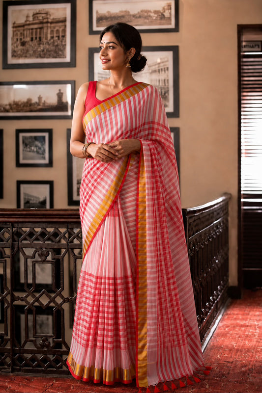 Laal Adda - Soft & Light Mul Cotton Saeee