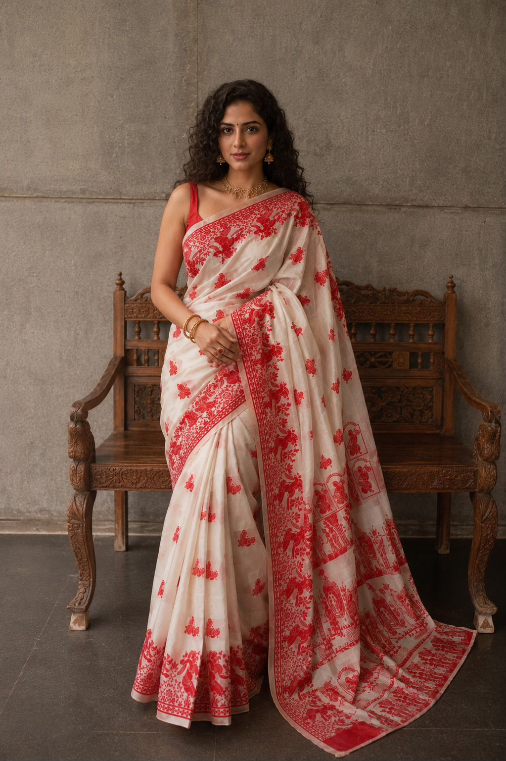 Rajnondini - Soft Silk Baluchari Saree