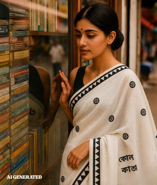 Abar Kolkata - Premium Dhonekhali (Black&White)