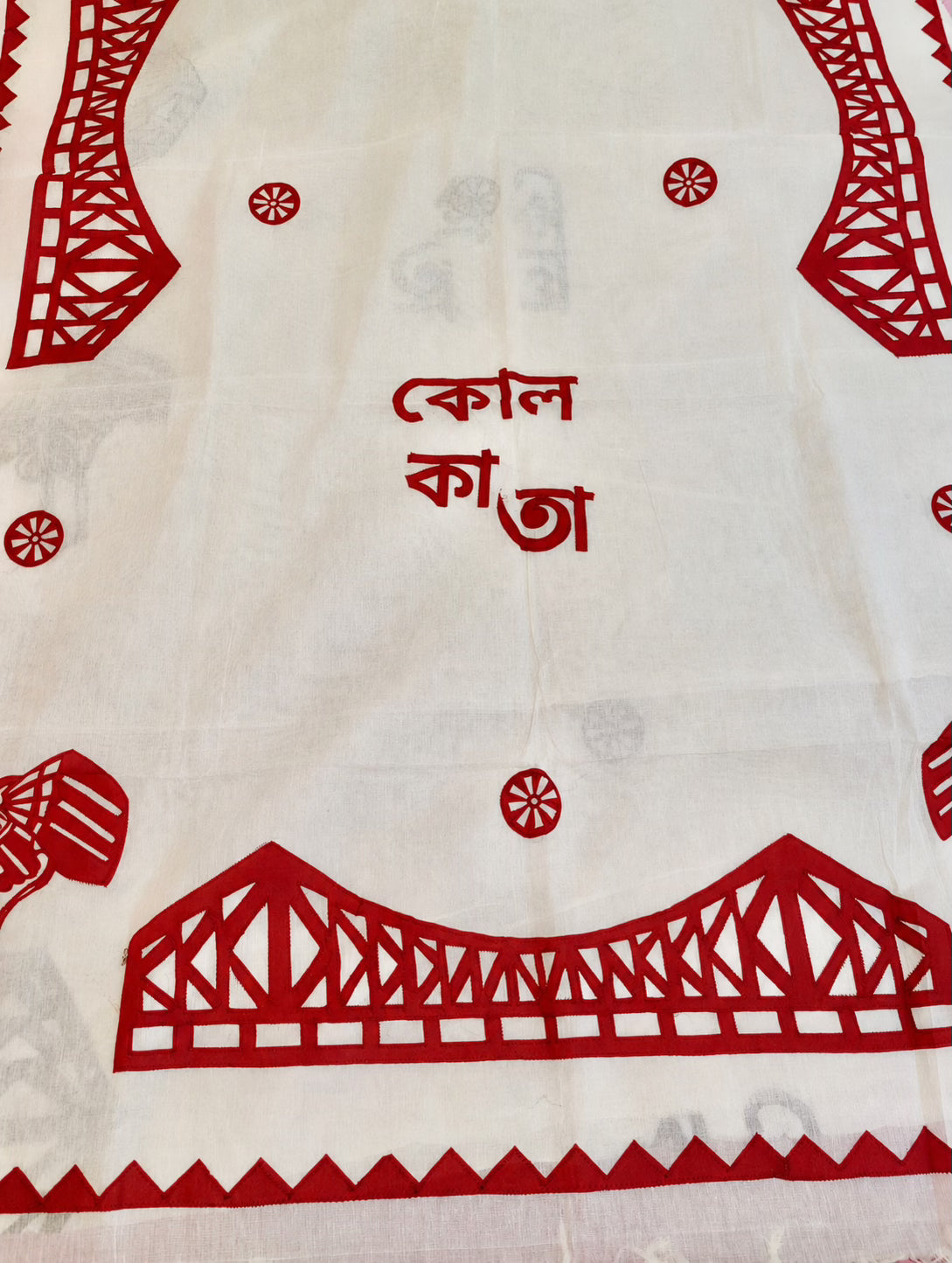 Abar Kolkata - Premium Dhonekhalo (Red&White)